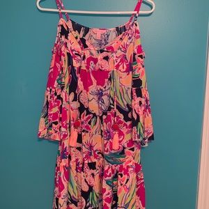 Lilly Pulitzer cold shoulder dress